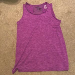 Purple dry fit tank top